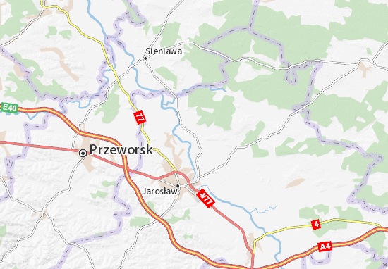 Karte Stadtplan Wiązownica