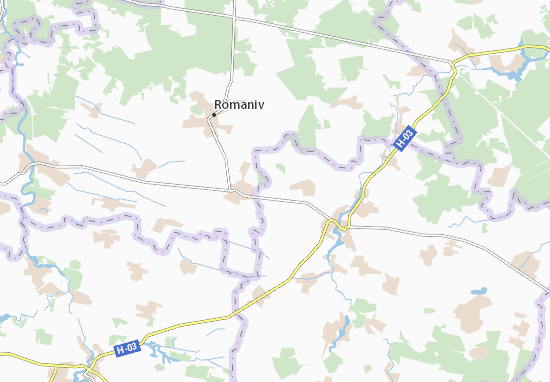 Mapa Stovpiv