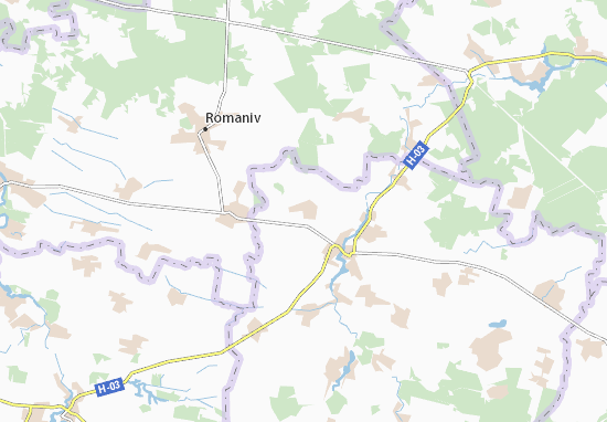 Karte Stadtplan Budychany