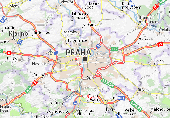 Mapa Plano Praha