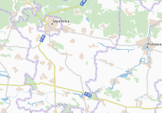 Kaart Plattegrond Velyka Rishnivka