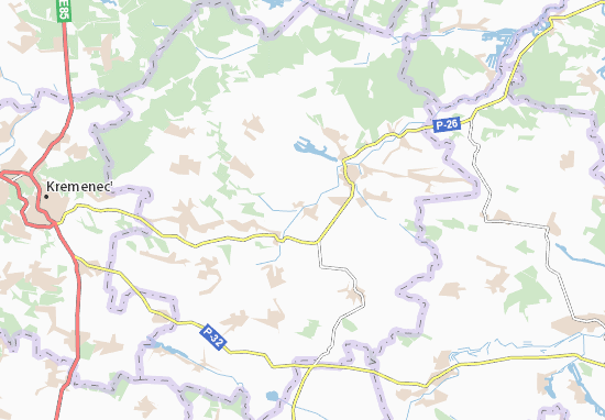 Kordyshiv Map