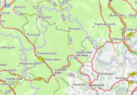 Karte Stadtplan Rieneck