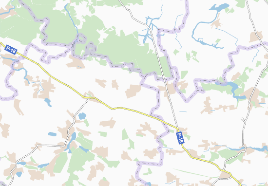 Kaart Plattegrond Yaropovychi