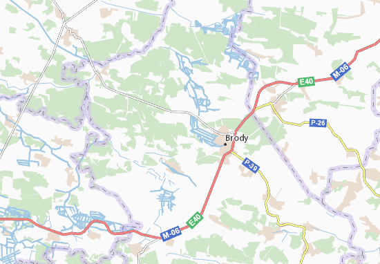 Mapa Lahodiv
