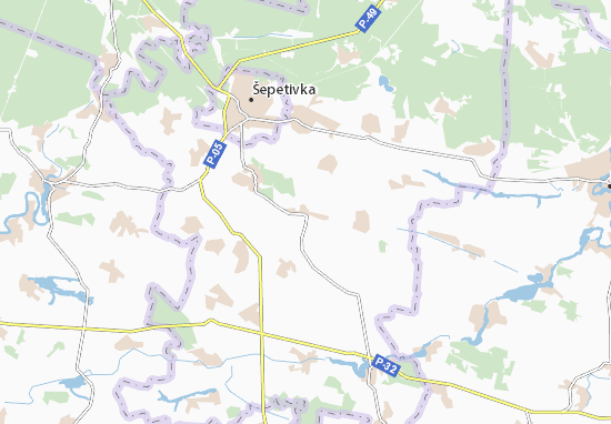 Karte Stadtplan Seredyntsi
