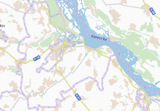 Kaart Plattegrond Shcherbanivka