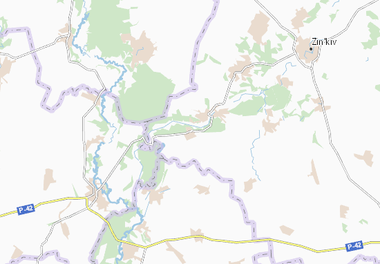Karte Stadtplan Zahrunivka