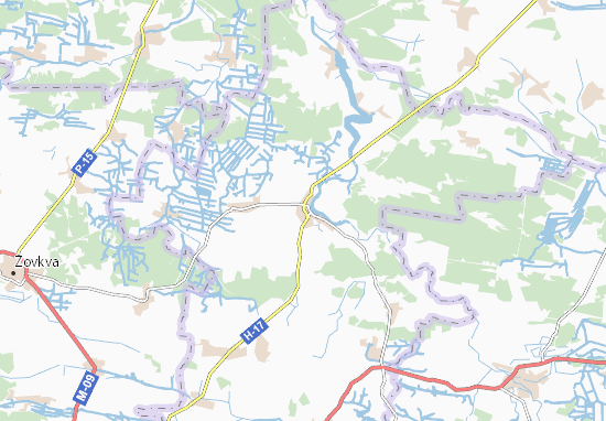 Karte Stadtplan Kam&#x27;&#x27;yanka-Buz&#x27;ka