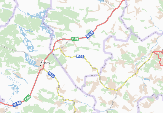 Karte Stadtplan Basharivka
