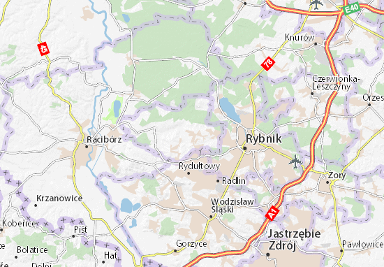 Kaart Plattegrond Gaszowice