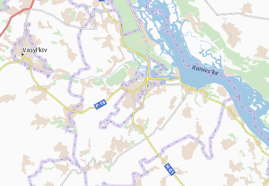 Mapa Plano Obukhiv