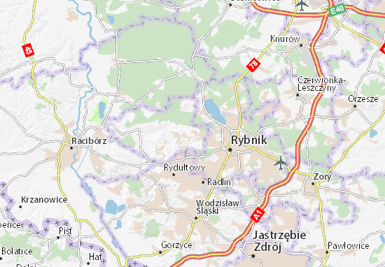 Kaart Plattegrond Szczerbice