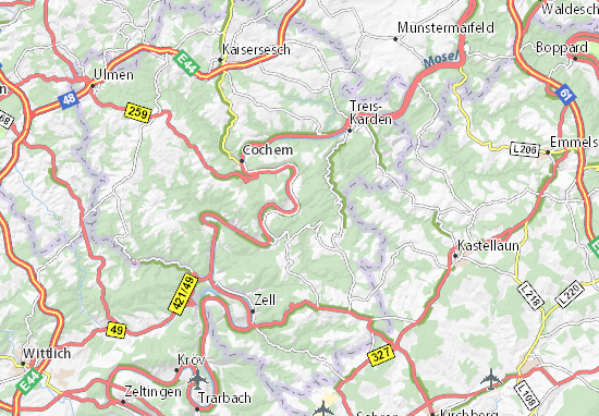 Karte Stadtplan Beilstein