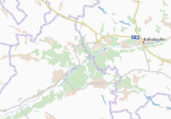 Karte Stadtplan Horodnje