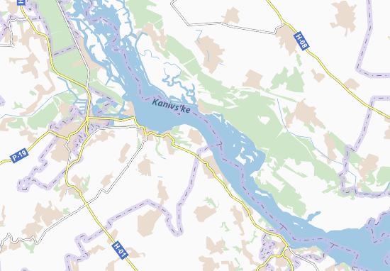 Kaart Plattegrond Vytachiv