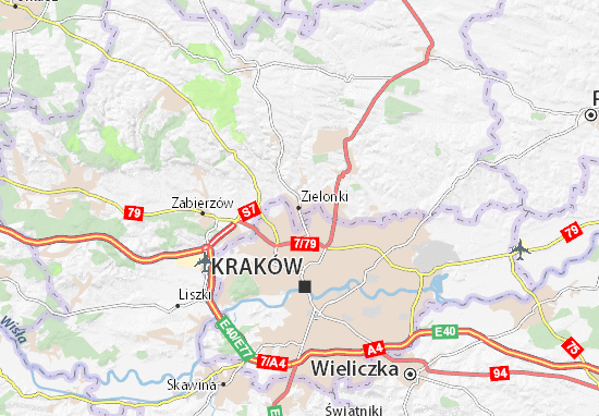 Karte Stadtplan Zielonki