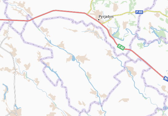 Hrebinka Map