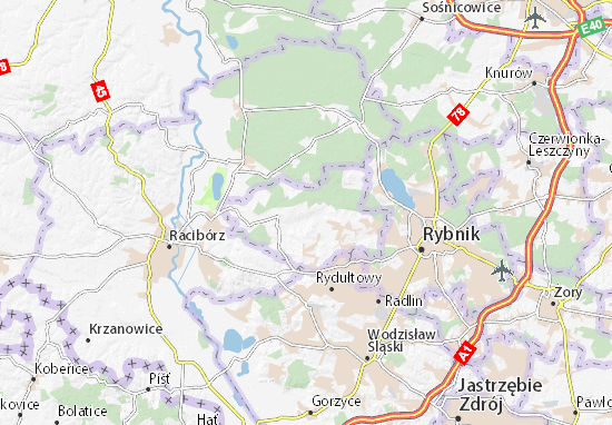 Karte Stadtplan Lyski