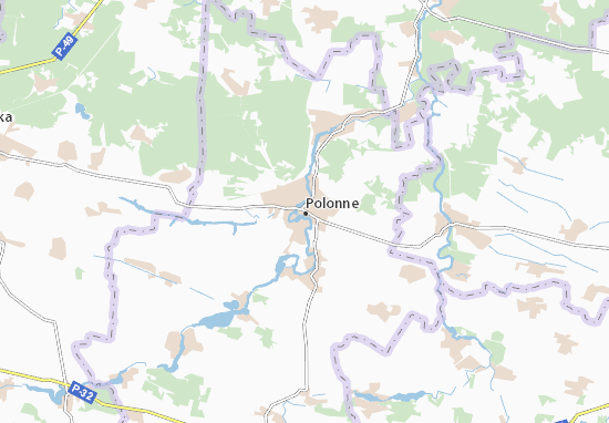 Mapa Polonne