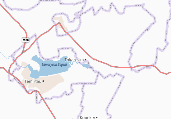 Kaart Plattegrond Tokarevka
