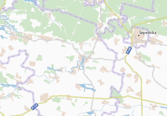 Kaart Plattegrond Izyaslav