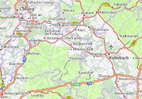 Mapa Altenkunstadt