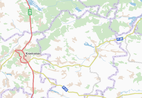 Karte Stadtplan Zholobky