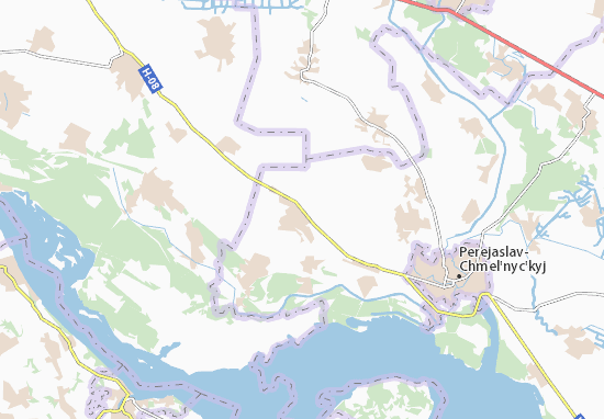 Mapa Yerkivtsi
