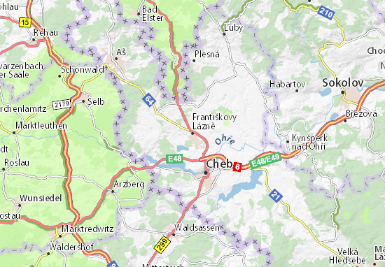 Františkovy Lázně Map