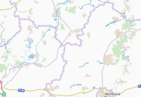 Kaart Plattegrond Klyushnykivka