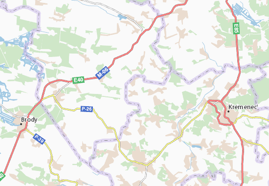 Karte Stadtplan Kryzhi