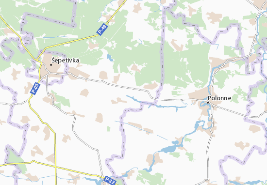 Mapa Plano Novychi