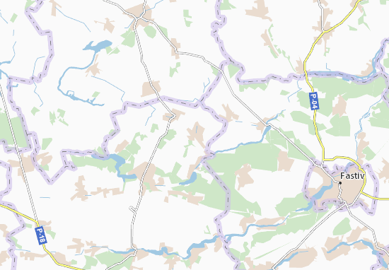 Karte Stadtplan Luchyn