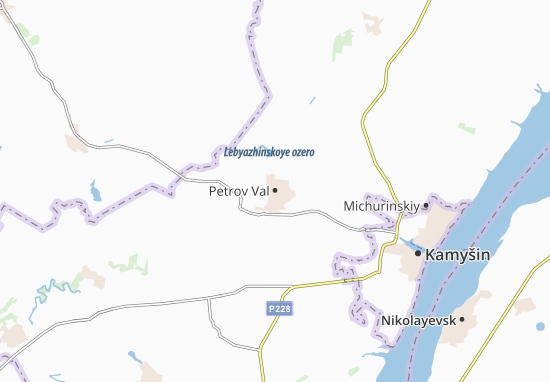 Karte Stadtplan Petrov Val