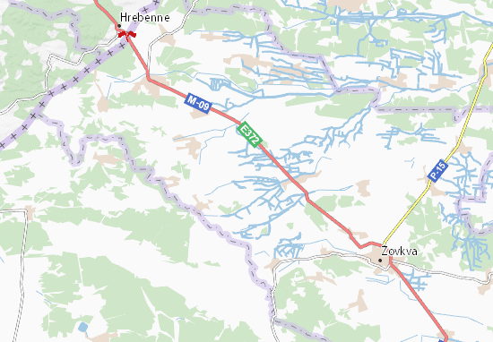 Karte Stadtplan Lavrykiv