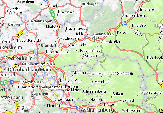 Karte Stadtplan Somborn