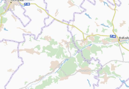 Karte Stadtplan Koziivka