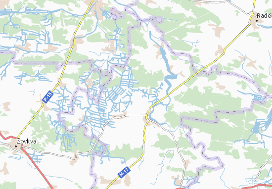 Karte Stadtplan Zubiv Mist