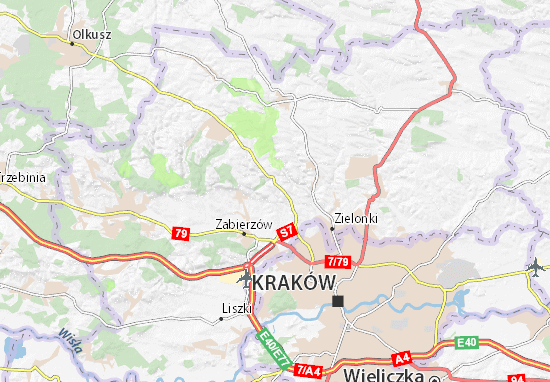 Kaart Plattegrond Wielka Wieś