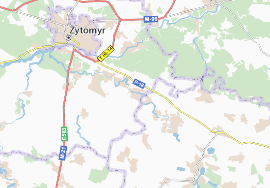 Karte Stadtplan Lishchyn