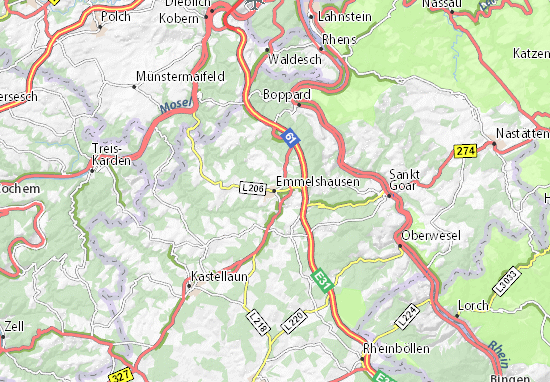 Emmelshausen Map