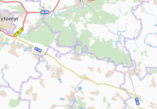 Mapa Ivnytsya