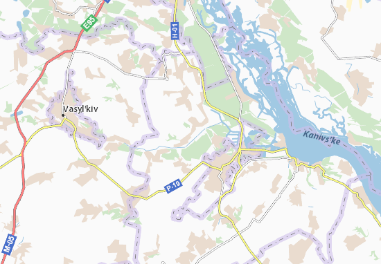 Kaart Plattegrond Stari Bezradychi