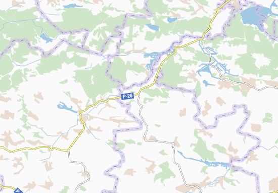 Mala Borovytsya Map