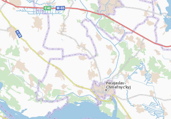 Karte Stadtplan Mazynky