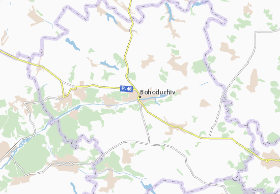 Bohoduchiv Map
