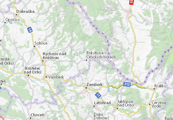 Rokytnice v Orlických horách Map
