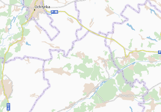 Karte Stadtplan Kaplunivka