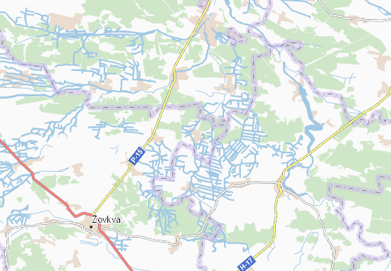 Mapa Plano Kupychvolya